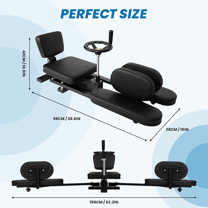 Leg Stretcher Machine, 330 LBS Hip Flexor and Leg Stretcher Machine for Improved Flexibility, Heavy Duty Split Machine Adjustable for Splits Training at Home