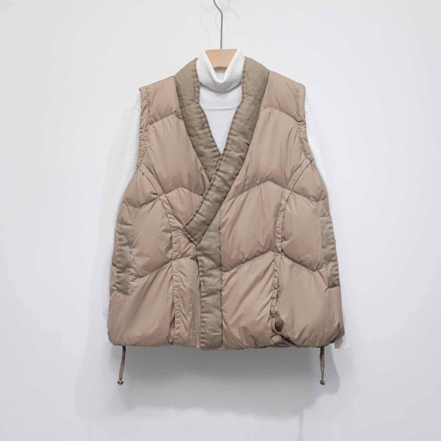 90 Down Solid Color Stand-collar Vest Women's Down Jacket