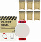 RHINO RESCUE Bundle- Non-Vented Chest Seal, IFAK Emergency Trauma Dressing+Sterile Compressed Gauze for Emergency Wound Dressing