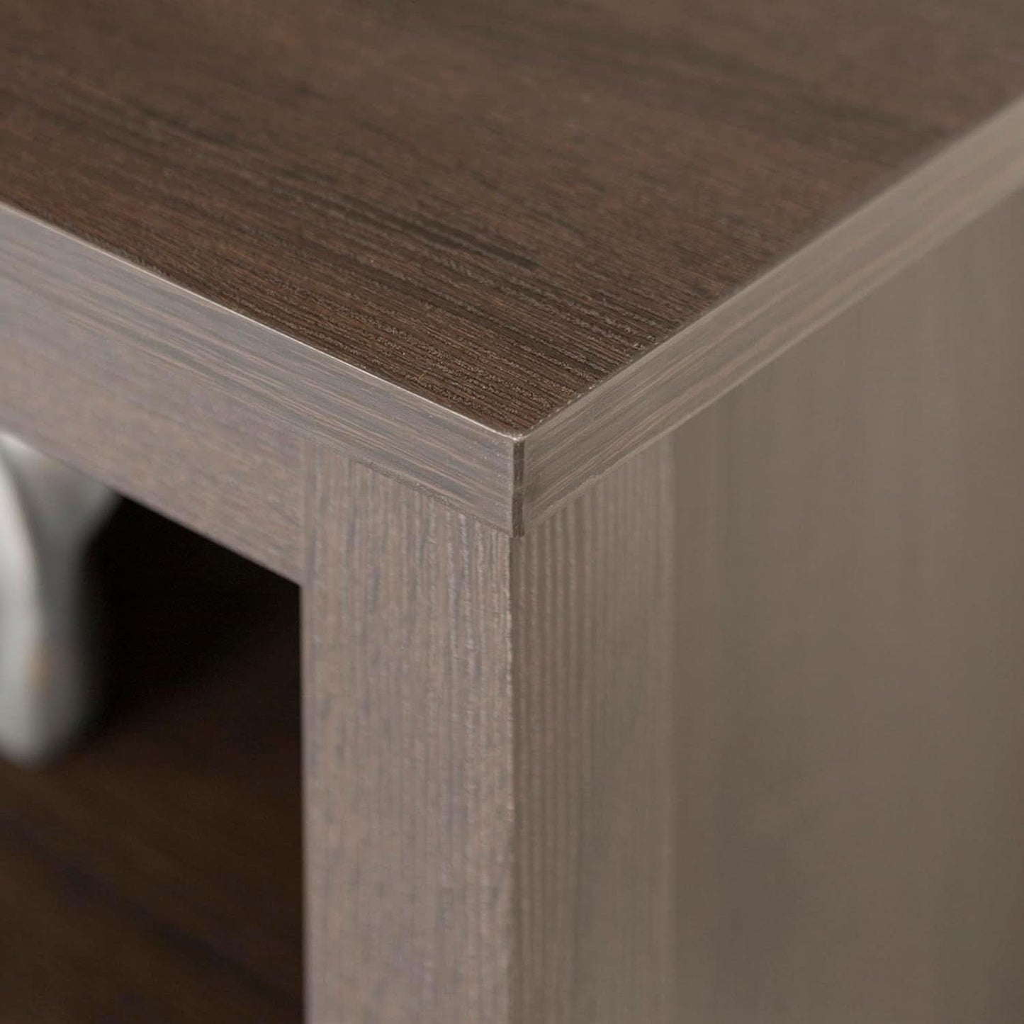 70 Inch TV Stand Espresso Finish With Adjustable Shelves