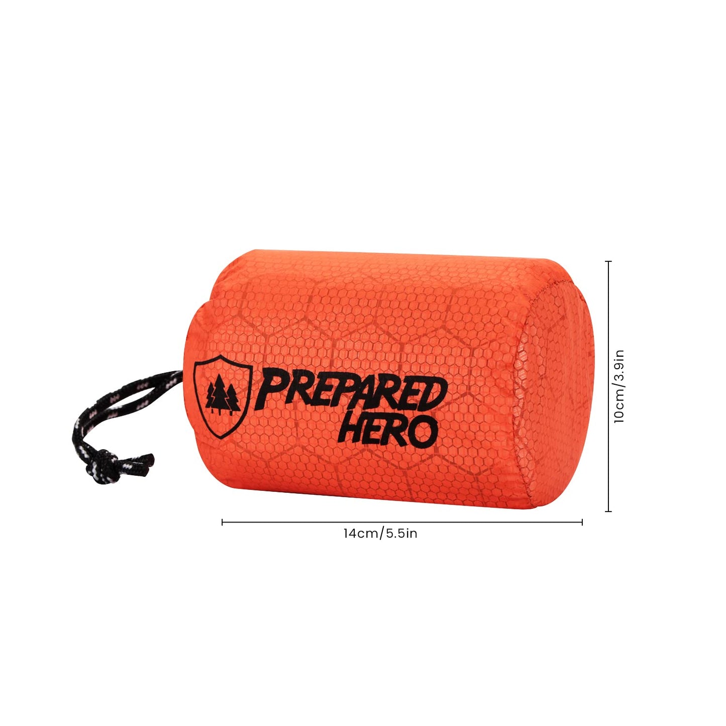 Prepared Hero Survival Bag - Emergency Sleeping Bag, Thermal Bivy Sack for Camping, Hiking, Outdoor. Lightweight, Portable, Survival Shelter.