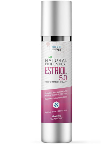 BIOLABS PRO Estro Cream BiEST 5.0 - Bioidentical Max Strength Solution - 5mg Per Pump - Two Month Supply - 3oz