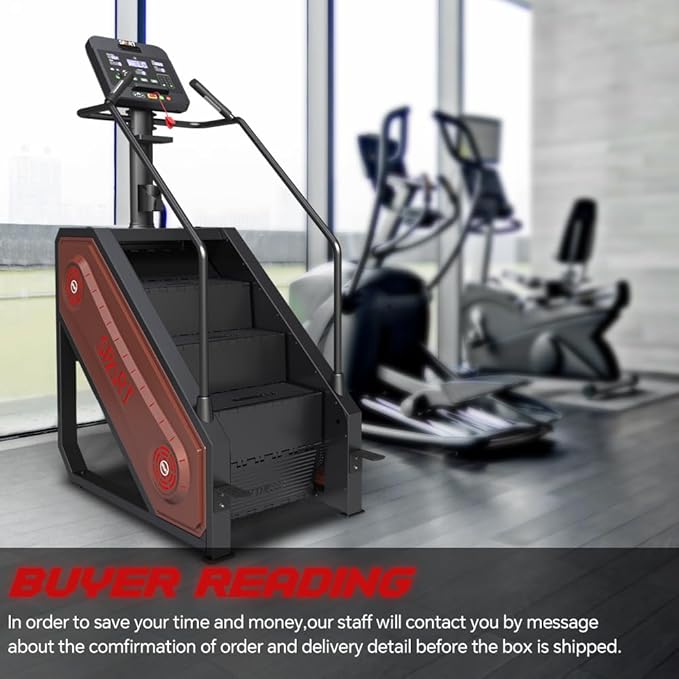 SPART Stair Stepper Machine, Commercial Stair Climber with LED Screen, Stair Exercise Machine with 15 Speed Levels, Speaker, Fan Cooling, Wireless Charge and Safety Key for More Fun in Home Gym
