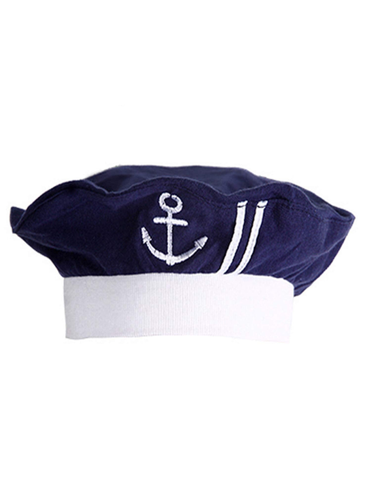 stylesilove Baby Sailor Romper Set with Hat and Necktie