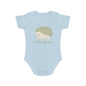 Hedgehog Short Sleeve Baby Bodysuit 'Little Sprout' Organic Cotton Gift for New Parents