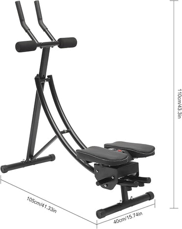 Heavy-Duty Adjustable Roman Chair, 330lbs Weight Capacity Hyperextension Bench with 5 Angles & 8 Positions, Foldable Core Workout Equipment for Abs, Glutes, Back, Home Gym Equipment