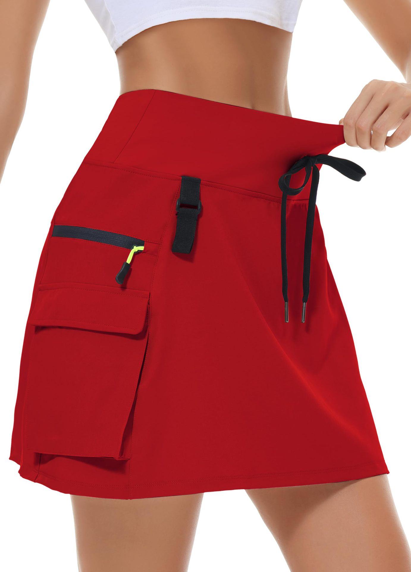 Practical Hiking Skirt With Zippered Pockets For Outdoor Activities