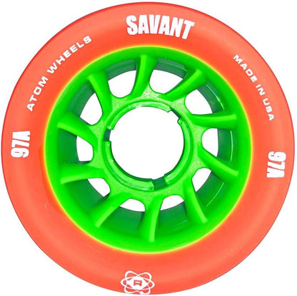 Atom Quad Wheels - Savant (62mmx40mm, Purple (93A), 4pk)