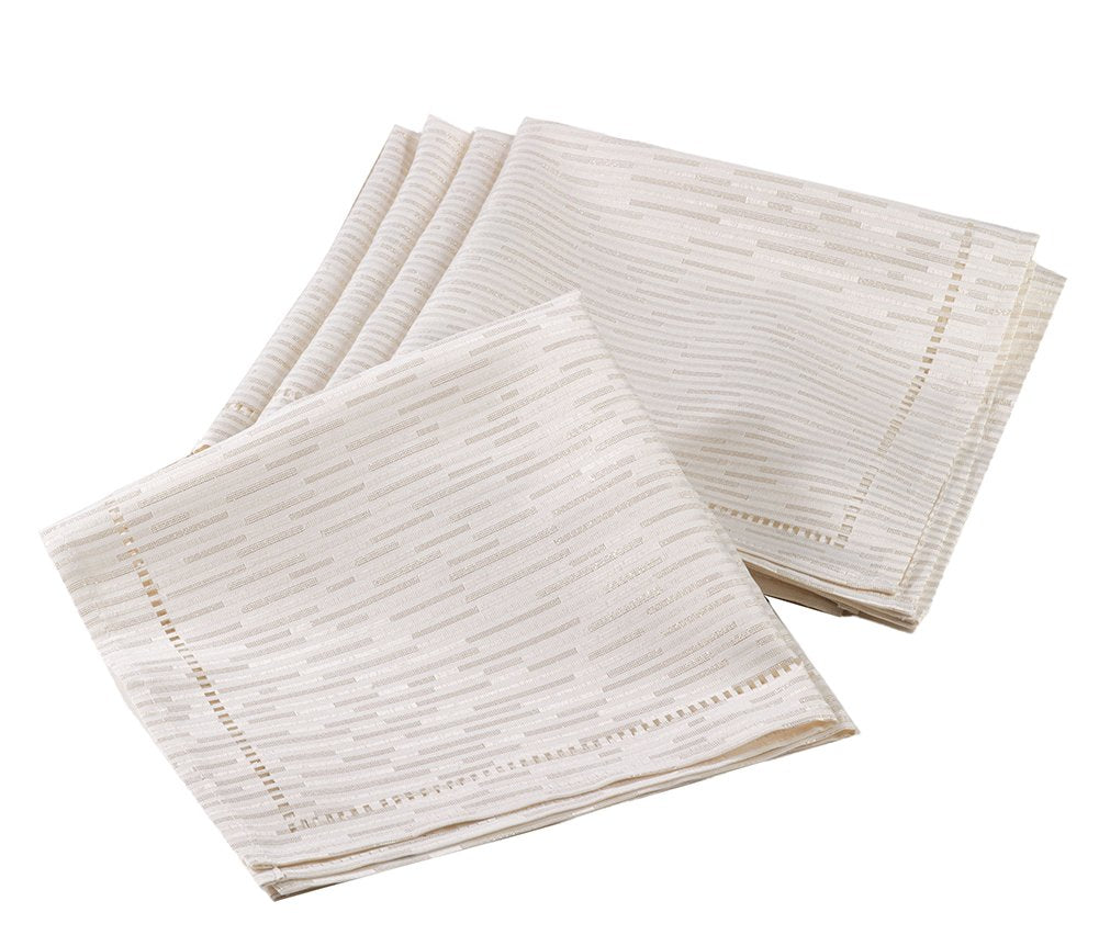 Fennco Styles Linette Shimmering Hemstitched Table Runner