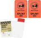 RHINO RESCUE Bundle-Vented Chest Seal, 4 Vents, Sterile Emergency Trauma Dressing, Occlusive Adhesive Pad+First Aid Splint 36" X 4.3" Orange-Gray, Keep Bones in Position (2, Folded)