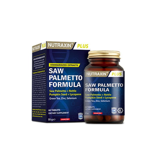 Nutraxin Plus Saw Palmetto Formula 60 Tablet - Natural Prostate Health Support Supplement