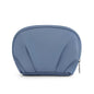 E-Tree Makeup Bag Half Moon Cosmetic Pouch Travel Toiletry Organizer Blue