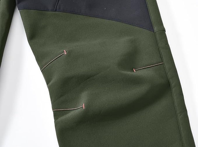 YSENTO Men's Fleece Lined Ski Snow Pants Winter Waterproof Softshell Insulated Hiking Cargo Pants