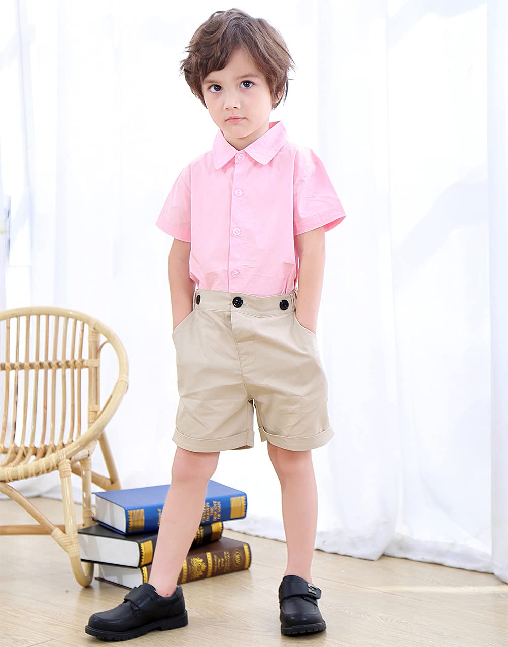 Styles I Love Toddler Short-Sleeve Button-Down Shirt