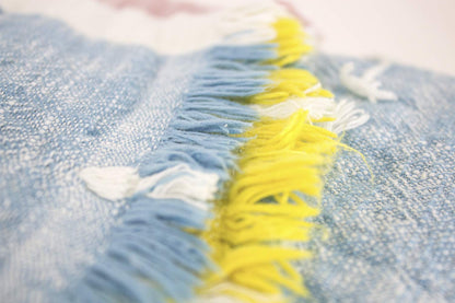 Fennco Styles Multicolor Striped Tassel Throw Blanket