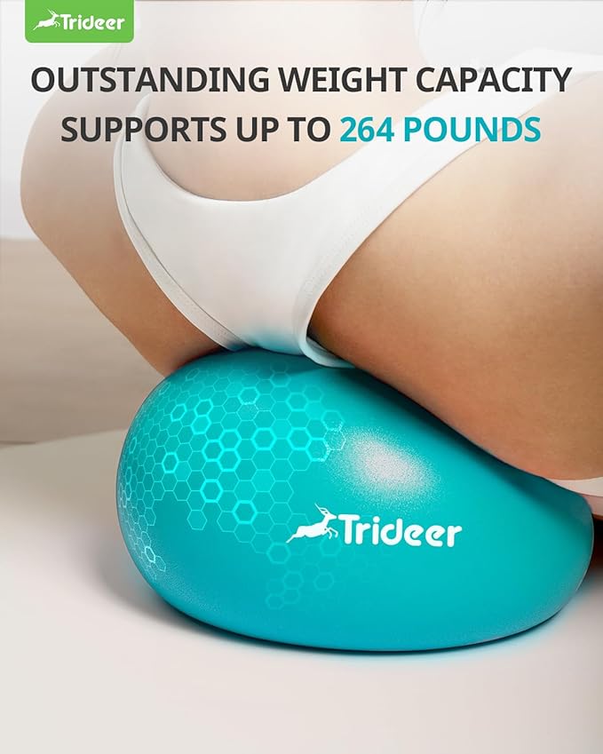 Trideer Pilates Ball - 7-8 inch with Pump, Small Core Ball for Yoga, Barre, Physical Therapy