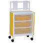 MJM International 3U3D-ISO Universal Cart, 3 Drawer, 48.75" Height x 26" Length x 15.75" Width
