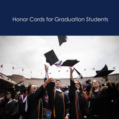 FOMOMDI Graduation Honor Cord 68" Navy College Graduation Accessory
