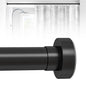 HTZON Adjustable Tension Shower Curtain Rod 34-43in Black Heavy Duty Iron