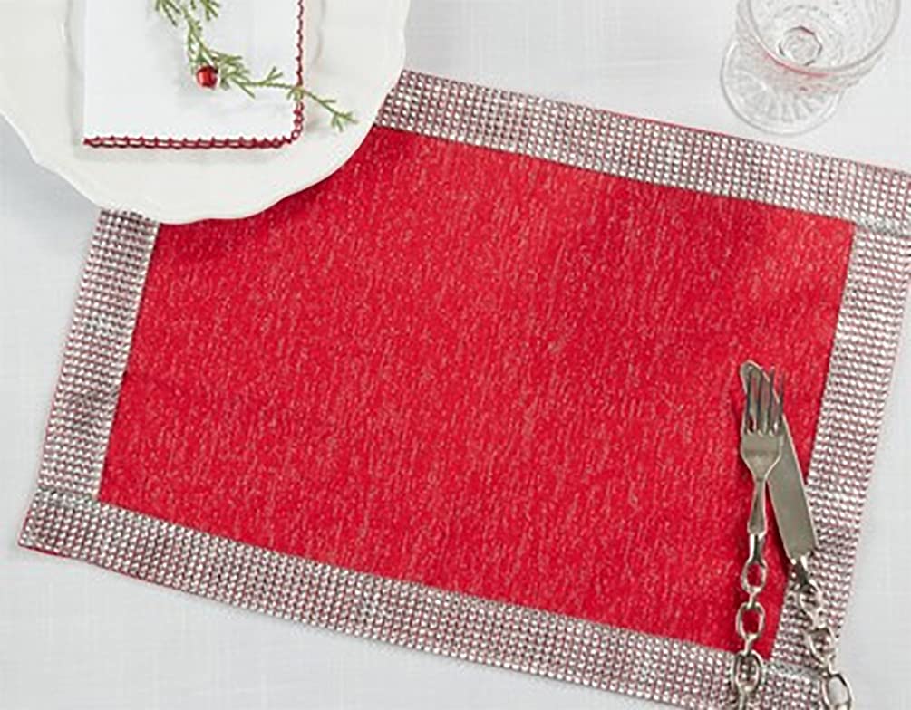 Fennco Styles Elegant Lily Collection Studded Design Table Linens