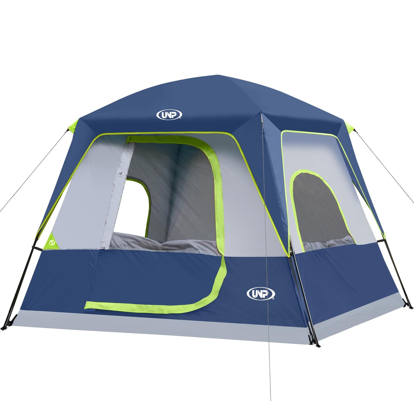 UNP 2/4/6/8 Person Tent, Portable Cabin Tent, Camping Tent 4-Person Easy Set Up, Waterproof with Top Rainfly for Outdoor Camping/Hiking | Easy Set Up, Waterproof, Top Rainfly