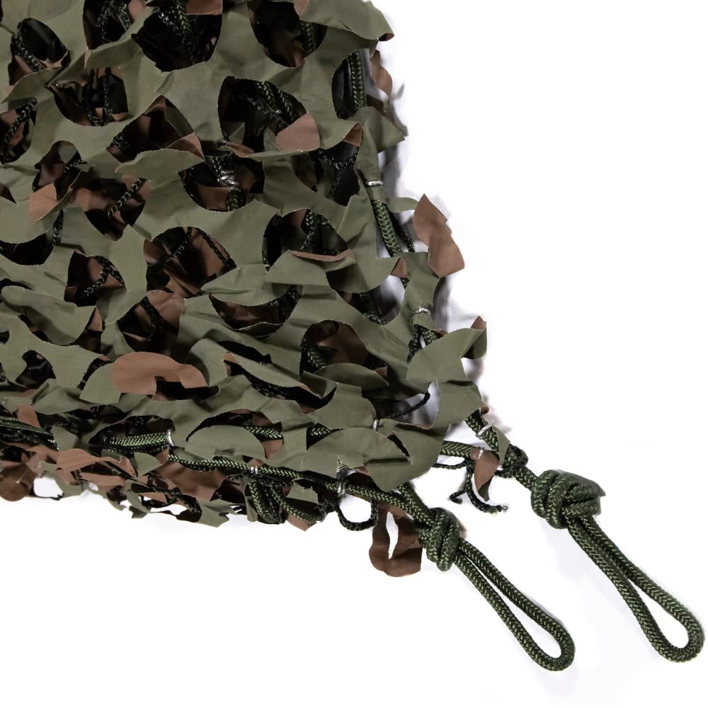 CamoSystems Pro Series - Fire Retardant Military Camouflage Netting with Mesh Attached