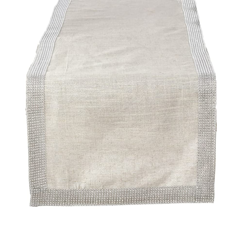 Fennco Styles Elegant Lily Collection Studded Design Table Linens