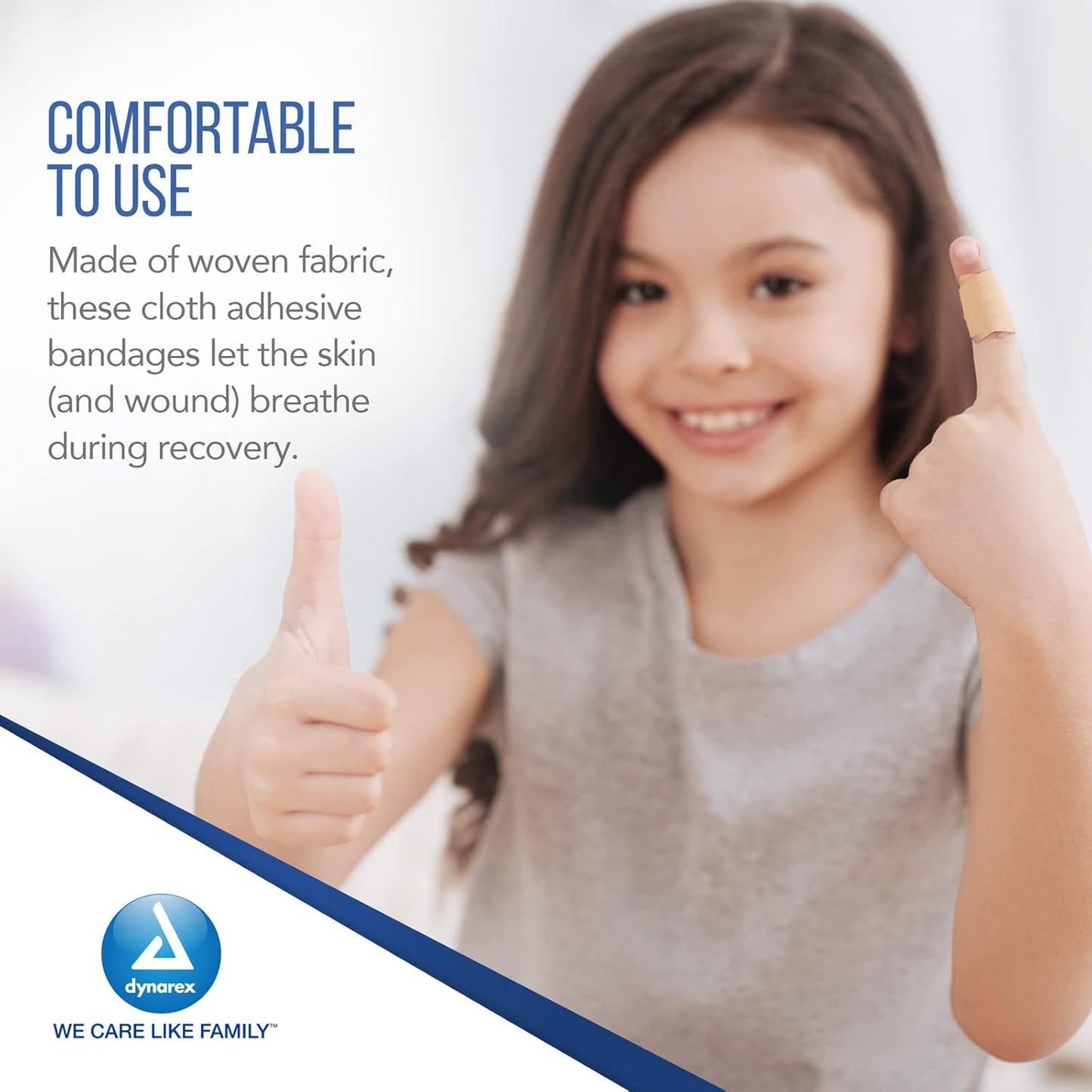 Dynarex Adhesive Flexible Fabric Bandages - Sterile, 3/4" x 3" (4000 Count)
