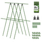 Joyhalo 20 Pack 17in Modular Garden Trellis Kit Green for Tomatoes Grapes