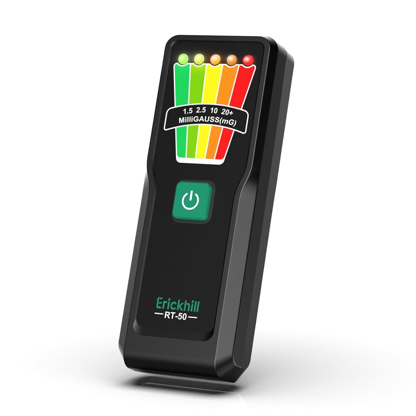 ERICKHIL Handheld EMF Meter, 5-Level LED Alerts,Ghost Hunting Equipmen for Paranormal Investigations, 30Hz–20kHz Wide Range Ghost Detector,Pocket-Size EMF Reader
