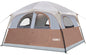 UNP Tents 6 Person Waterproof Windproof Easy Setup,Double Layer Family Camping Tent with 1 Mesh Door & 5 Large Mesh Windows -10'X9'X78in(H)
