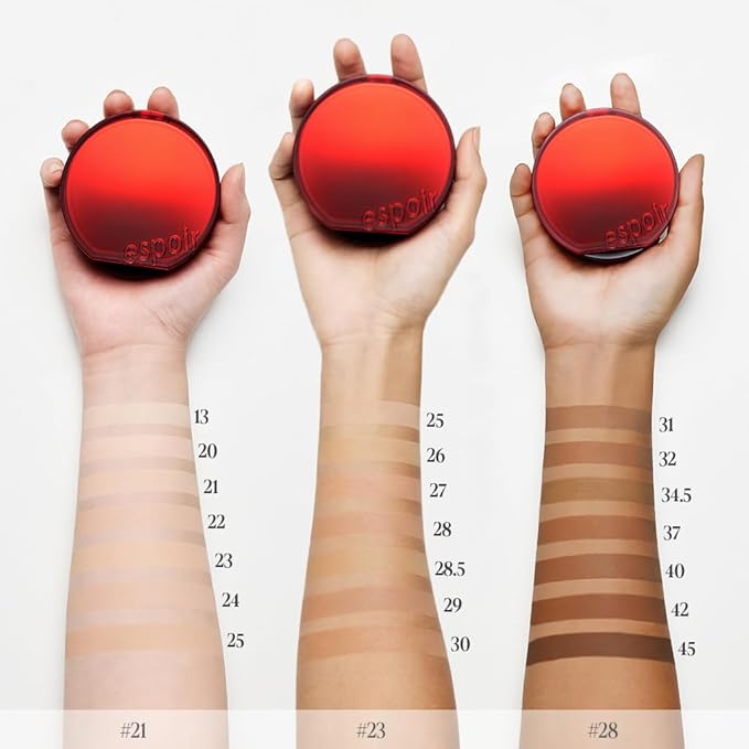 espoir [NEW] Be Velvet Cushion Foundation | Quick and Easy Coverage with Long-lasting Color by Zero Oxidation (#22 Petal, 0.46 Ounce (Pack of 1))