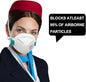 benehal NIOSH Approved N95 Particulate Respirators Mask White Pack of 25