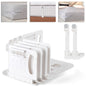 Moskiboly Upgraded Lock Bed Sheet Holders with Center Clips White Standard