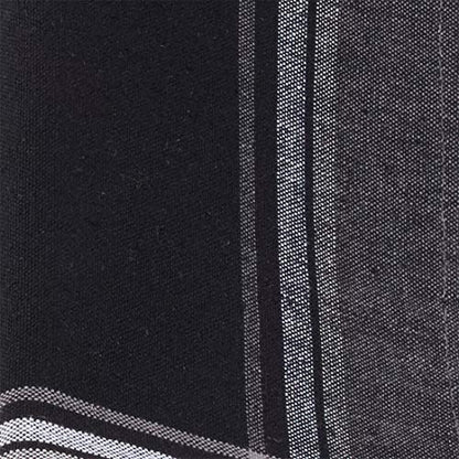 Fennco Styles Contemporary Stripe Border Design Cotton Tablecloth