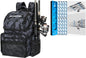PLUSINNO H5 Horizontal Fishing Rod/Pole Holders for Garage, 45L With Fishing Backpack