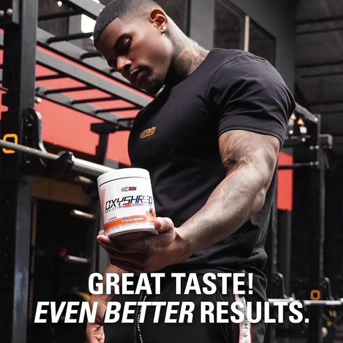 EHP Labs OxyShred Thermogenic Fat Burner - Pre-Workout Powder with L-Glutamine, Acetyl L-Carnitine, Metabolism Booster, Weight Loss, Appetite Control, Energy Drink, Dr. Soda Pop, 60 Servings