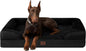 EHEYCIGA Orthopedic Dog Beds for Extra Large Dogs 44x32Inch, Waterproof Memory Foam XL Pet Bed with Sides, Non-Slip and Egg-Crate Foam Big Dog Couch Bed with Washable Removable Cover, Grey