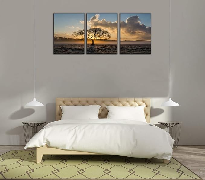 Yetaryy Inspirational Wall Art Tree of Life landscape Motivational Canvas Painting Modern Inspiring Entrepreneur Quotes Posters and Prints Artwork Inspiration Motivation Office Home Decorations