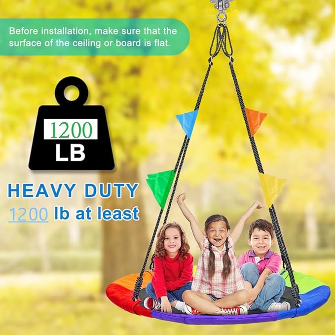 Stainless Steel Heavy Duty Swing Hanger 180°+360° Ceiling Swing Mount Free Swivel Swing Hook Swing Hardware Kit for Yoga Swing Hammock Chair Porch Swing Sets Heavy Punching Bag 1500 LB Capacity