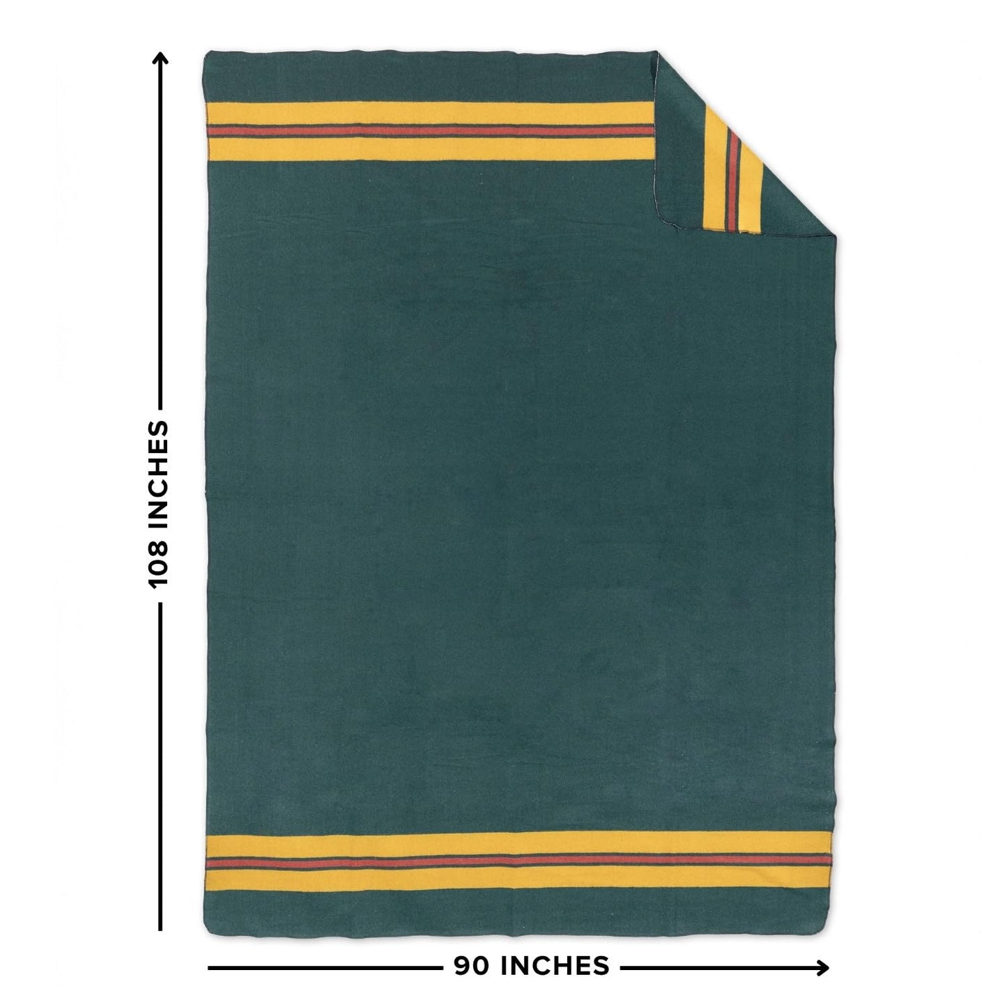 Arcturus Rainier Wool Blanket - 4.5lbs Warm, Heavy, Washable, Large | Great for Camping, Outdoors, Survival & Emergency Kits (Sunset Peak)