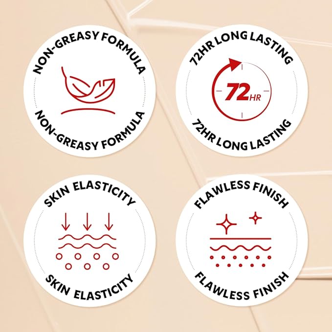 TIRTIR Mask Fit Red Cushion Foundation | Full coverage, Weightless, Skin fit, Satin Glow Finish, Korean Makeup, beauty, Tattoo cover up, Buildable (#24W Soft Beige, 0.63 Fl Oz)