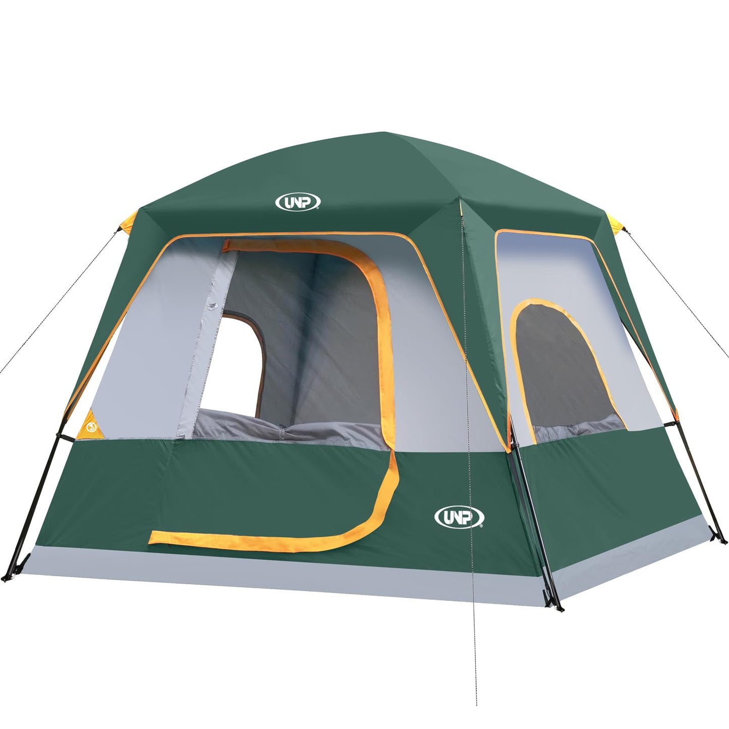 UNP 2/4/6/8 Person Tent, Portable Cabin Tent, Camping Tent 4-Person Easy Set Up, Waterproof with Top Rainfly for Outdoor Camping/Hiking | Easy Set Up, Waterproof, Top Rainfly