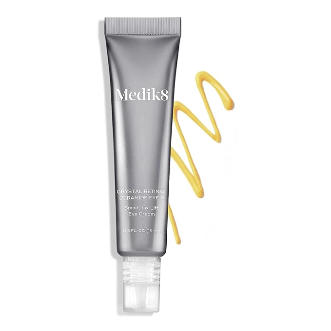 Medik8 Crystal Retinal Ceramide Eye 6 - Gentle Vitamin A Eye Cream - Reduces Appearance of Wrinkles - Perfect for Sensitive Skin - 0.5 oz