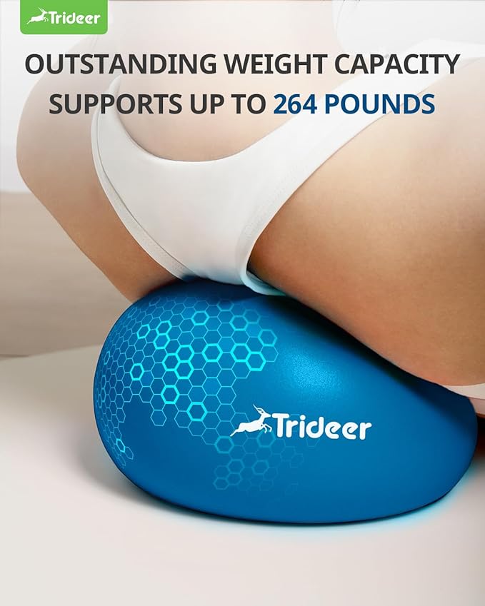 Trideer Pilates Ball - 7-8 inch with Pump, Small Core Ball for Yoga, Barre, Physical Therapy