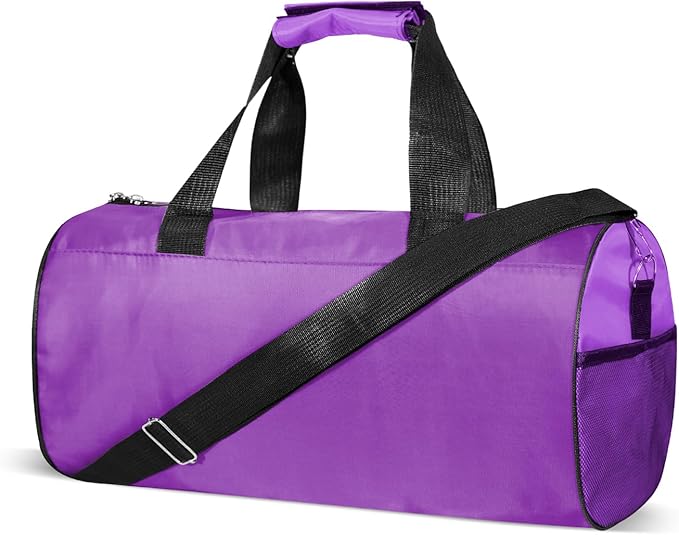 C&F BOGMOST Small Gym Bag for Travel & Duffel - 20 Inch Lightweight Carry On Bag for Men & Women, Mini Duffel Bag,Perfect for Sports, Weekend Trips, and Overnight Stays, Purple