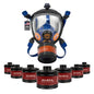 Parcil Distribution ST-100X Full Face Respirator Mask & 7 P-D-1 Replacement Filters for the price of 7 Filters