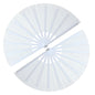 GeGeYa 13inch Large Rave Popping Hand Fans Foldable White 2 Packs