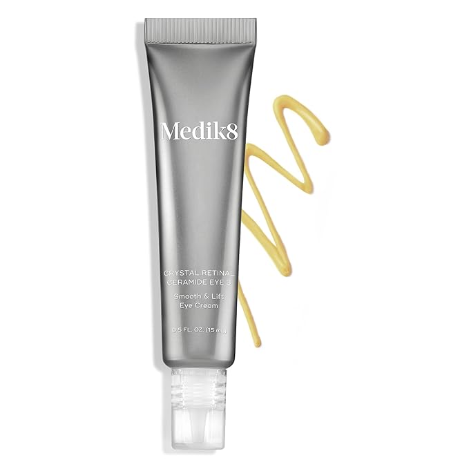 Medik8 Crystal Retinal Ceramide Eye 3 - Gentle Vitamin A Eye Cream - Reduces Appearance of Wrinkles - Perfect for Sensitive Skin - 0.5 oz