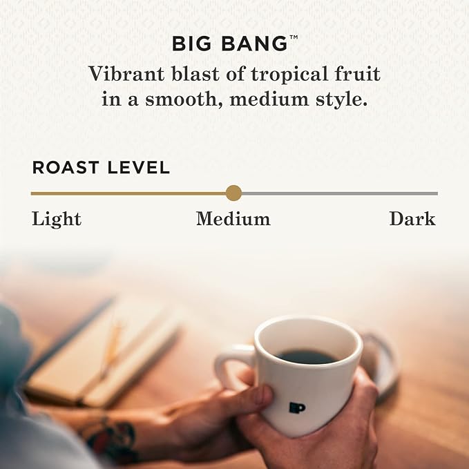 Peet's Coffee, Big Bang - Medium Roast Ground Coffee - 10.5 Ounce Bag